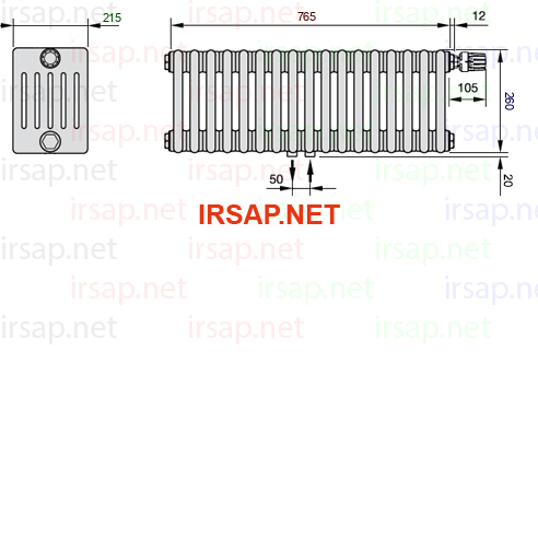 Радиатор IRSAP Tesi 60260/17 T52 CL 01